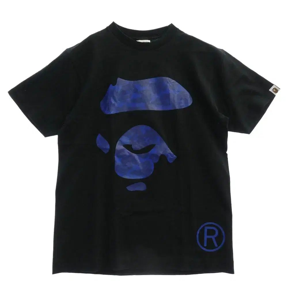 A BATHING APE COLOR CAMO BIG APE HEAD Tシャツ BLACK/BLUE