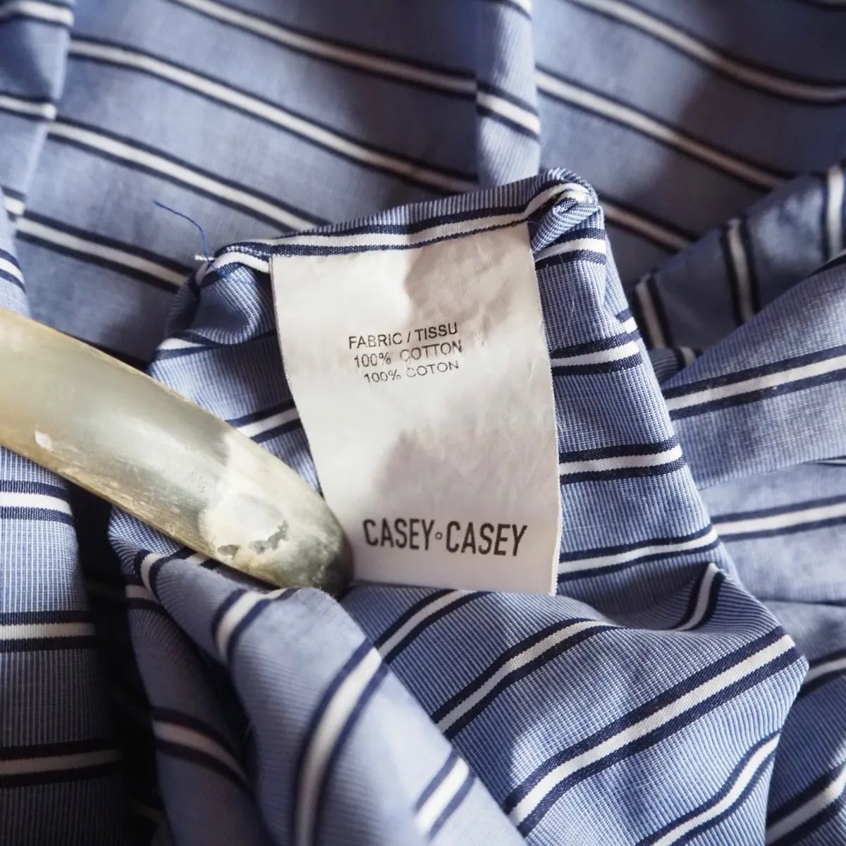 CASEY CASEY ストライプロングシャツ サイズM ＊メルカリのみの出品