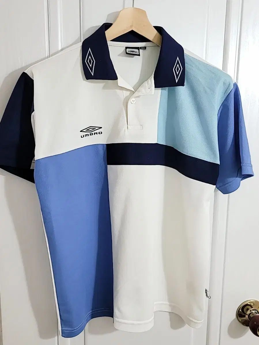 アンブロ オールドスクール カラーブロック 半袖 ポロTシャツ