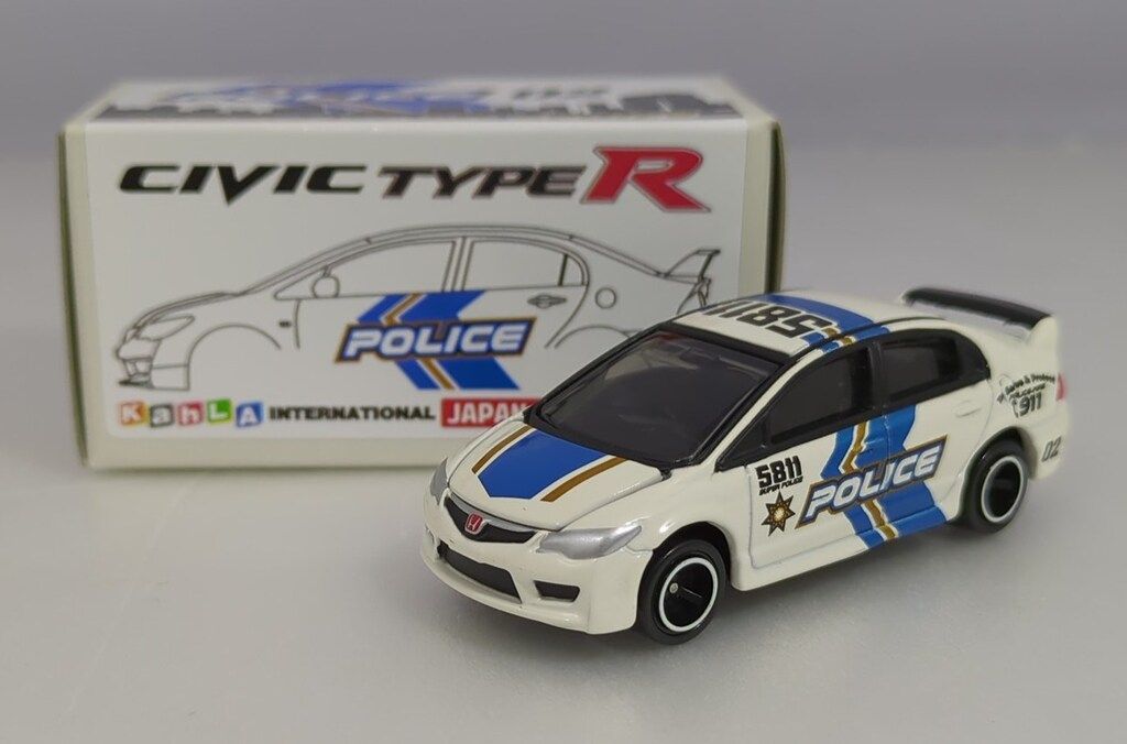 トミー トミカ/ベトナム製 KahLA二次加工品 HONDA CIVIC TYPE R POLICE02 5811