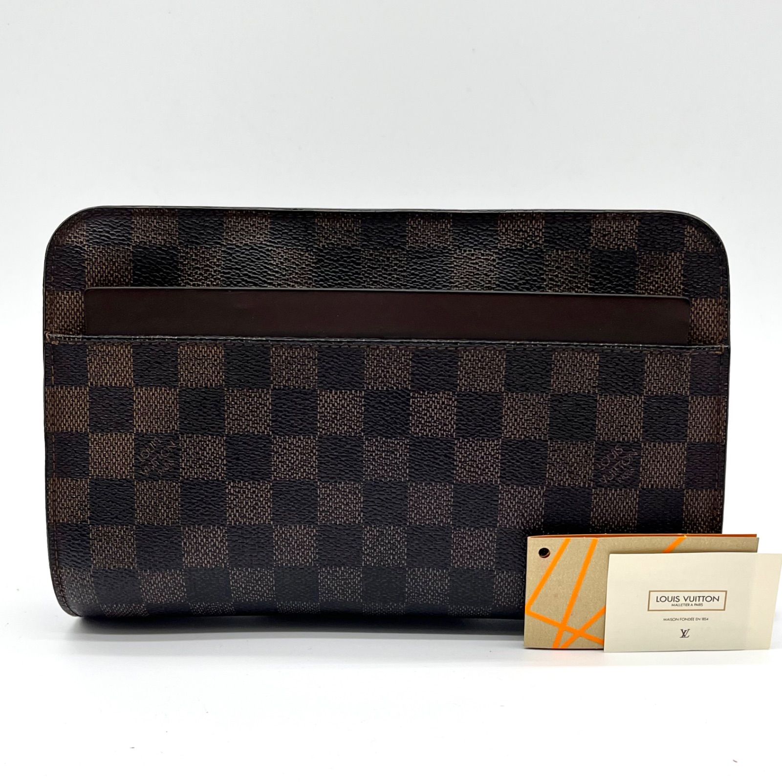 LOUIS VUITTON ルイ ヴィトン ダミエ サンルイ セカンドバッグ ハンドバッグ クラッチバッグ リストラップ付き N51993