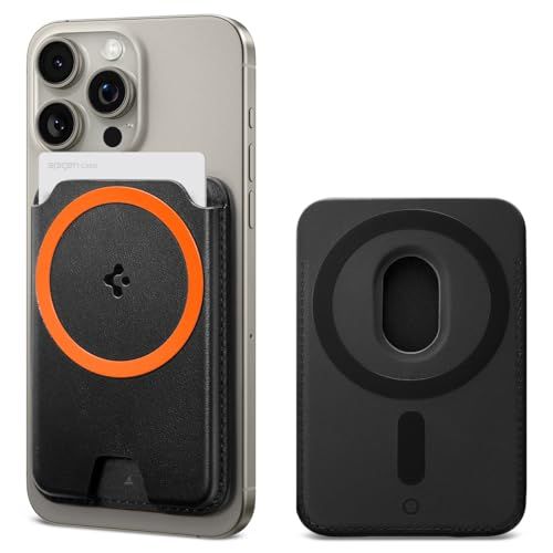 [Spigen] MagSafe対応 カードケース 3枚入り マグネット内蔵 磁気シールド iPhone 17e/17/16/15/14/13/12シリーズ Pixel 10a マグネット スマホ カードケース 交通系 ICカード バレンティ 4ff95390