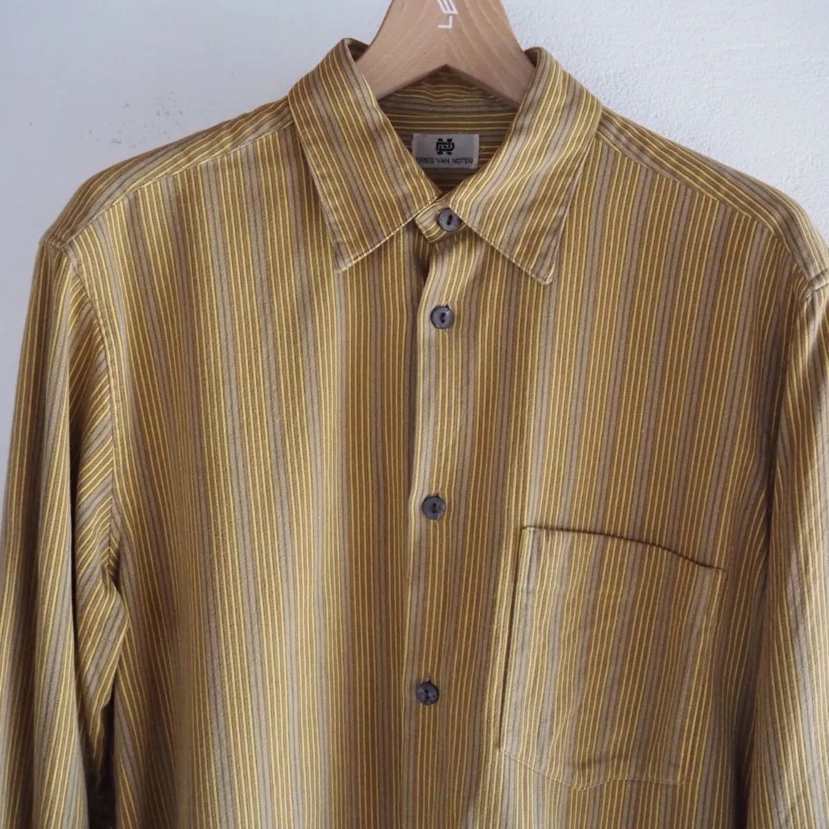 90s ドリスヴァンノッテン DRIES VAN NOTEN 初期 イエロー系ストライプ