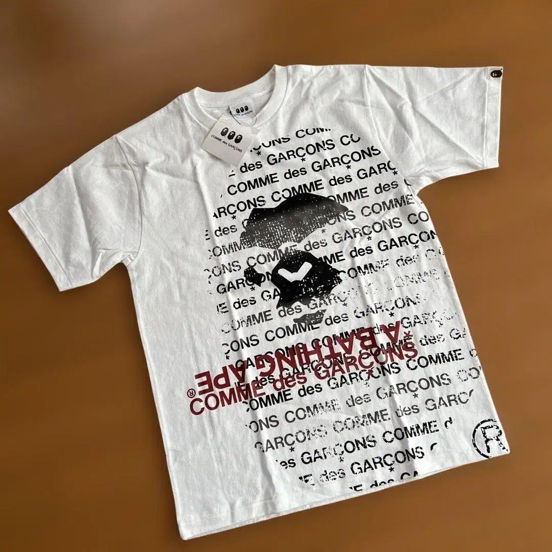 アベイシングエイプ x コム・デ・ギャルソン 大阪 #2 Tシャツ 白