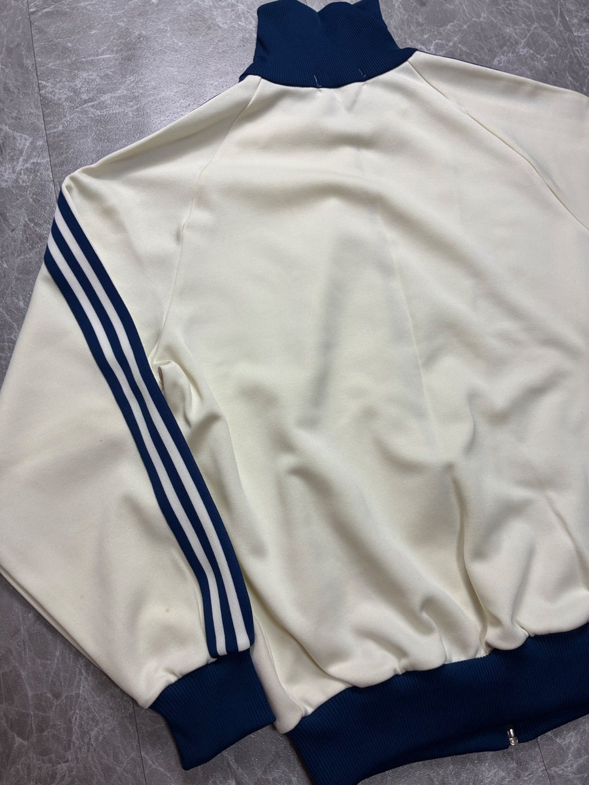 アディダス デサント期 70s80s トラックジャケット 白×ブルー ADS-4F 5