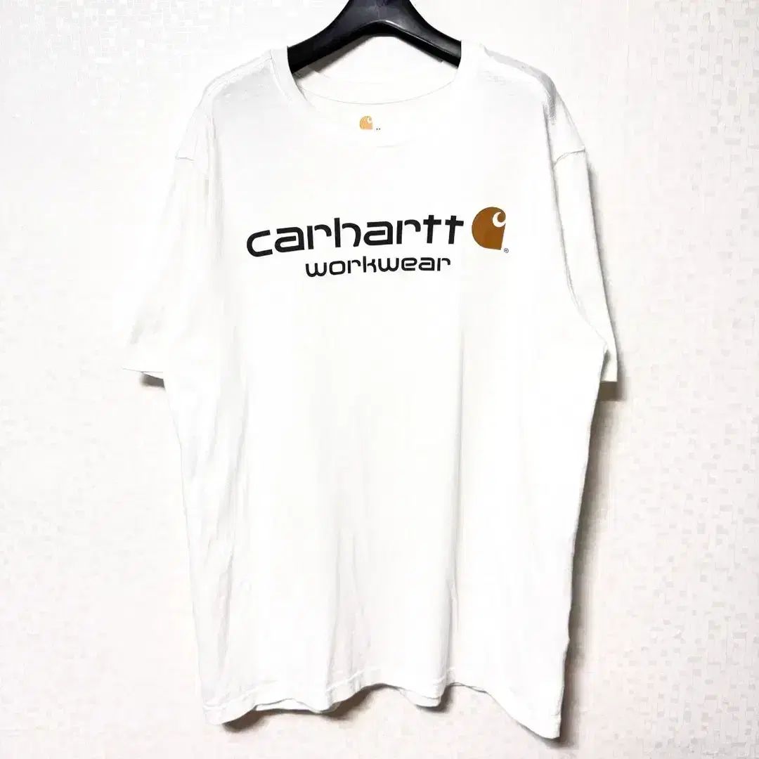 M 95 Carhartt カーハート ワークウェア ビックロゴ 半袖Tシャツ 白
