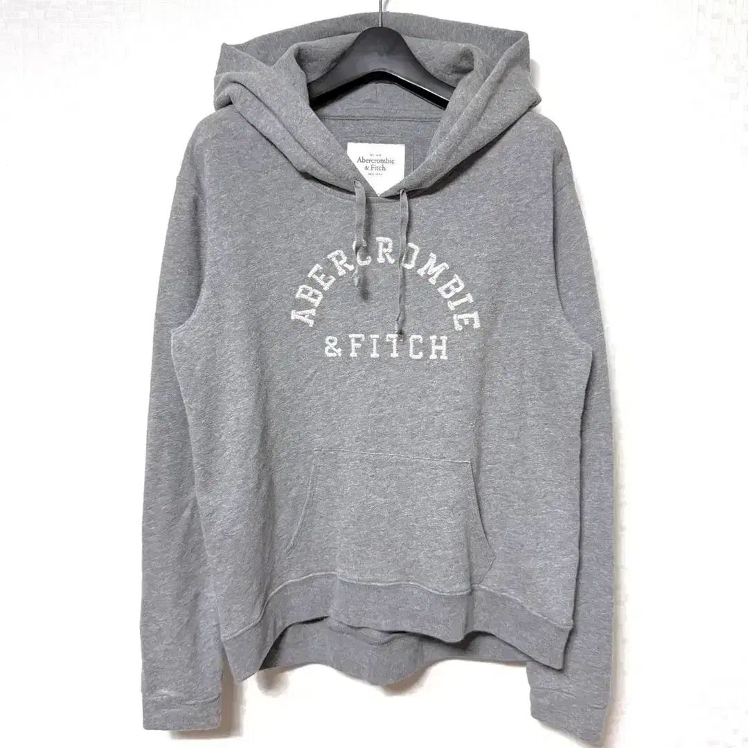 L 100 Abercrombie ビックロゴ フーディー グレー