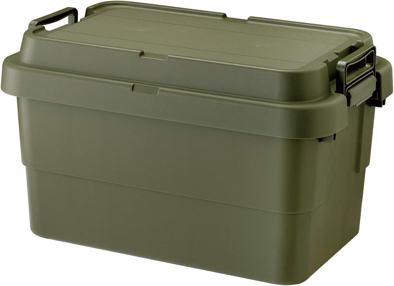 リス(RISU) 収納ボックス トランクカーゴ 50L グリーン 日本製 TC-50S コンテナ ボックス スタッキング 屋外収納 キャンプ 防水 GHON106t 2dfe27d7