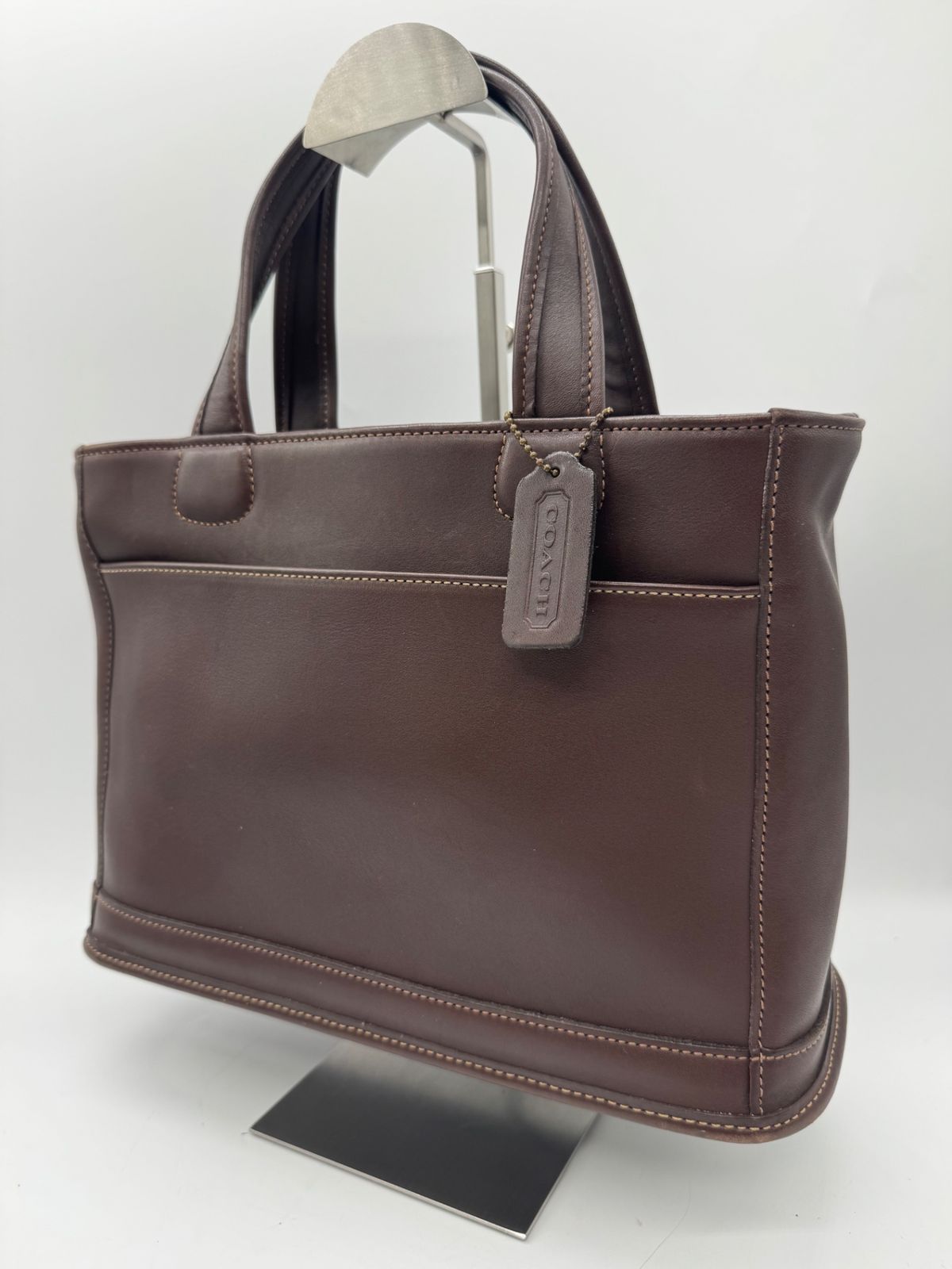 【美品】COACH コーチ グローブレザー USA製 オールドコーチ トートバッグ P1903