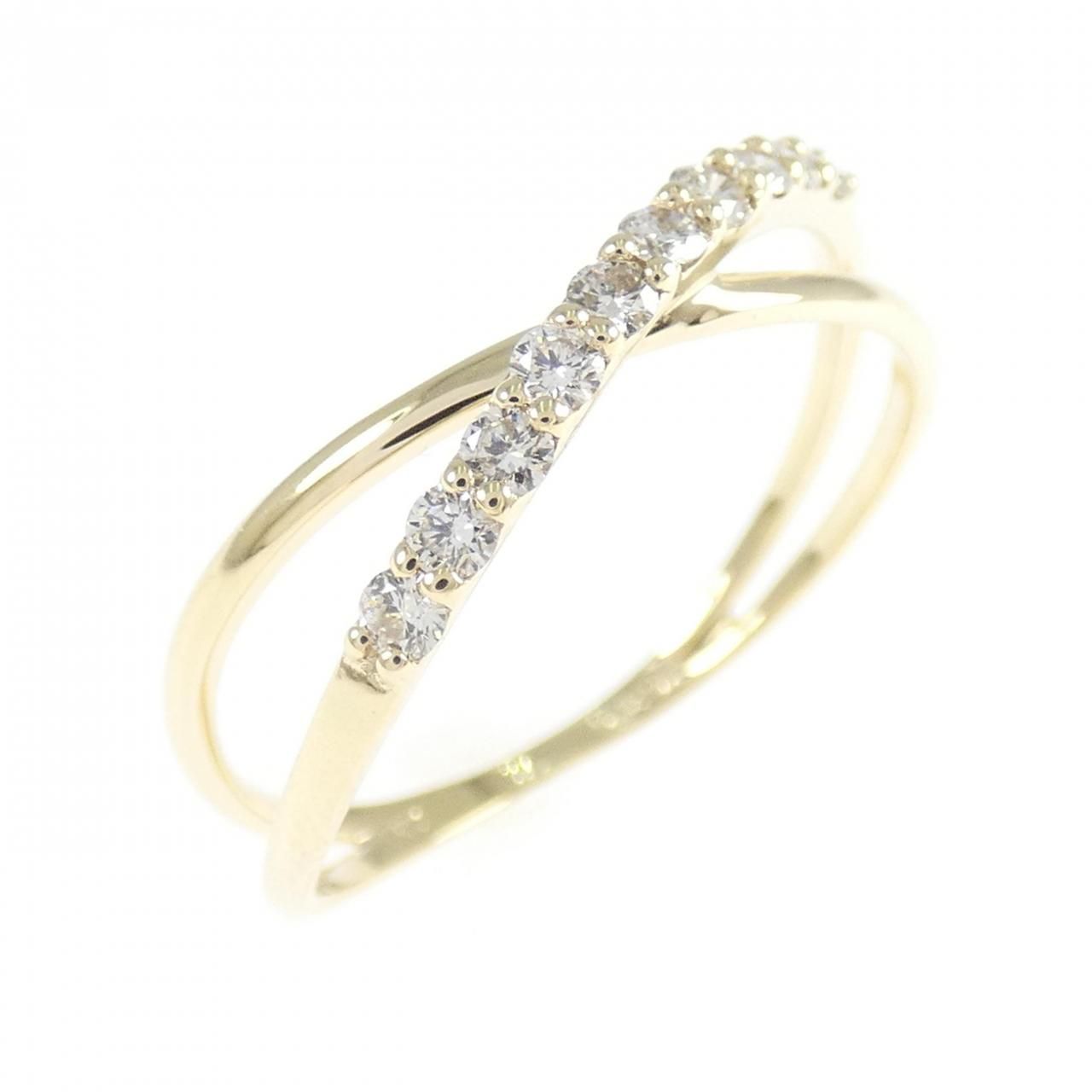K10YG ダイヤモンド リング 0.20CT