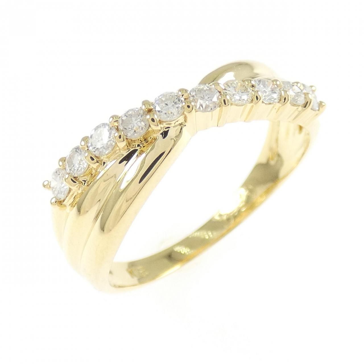 K18YG ダイヤモンド リング 0.30CT