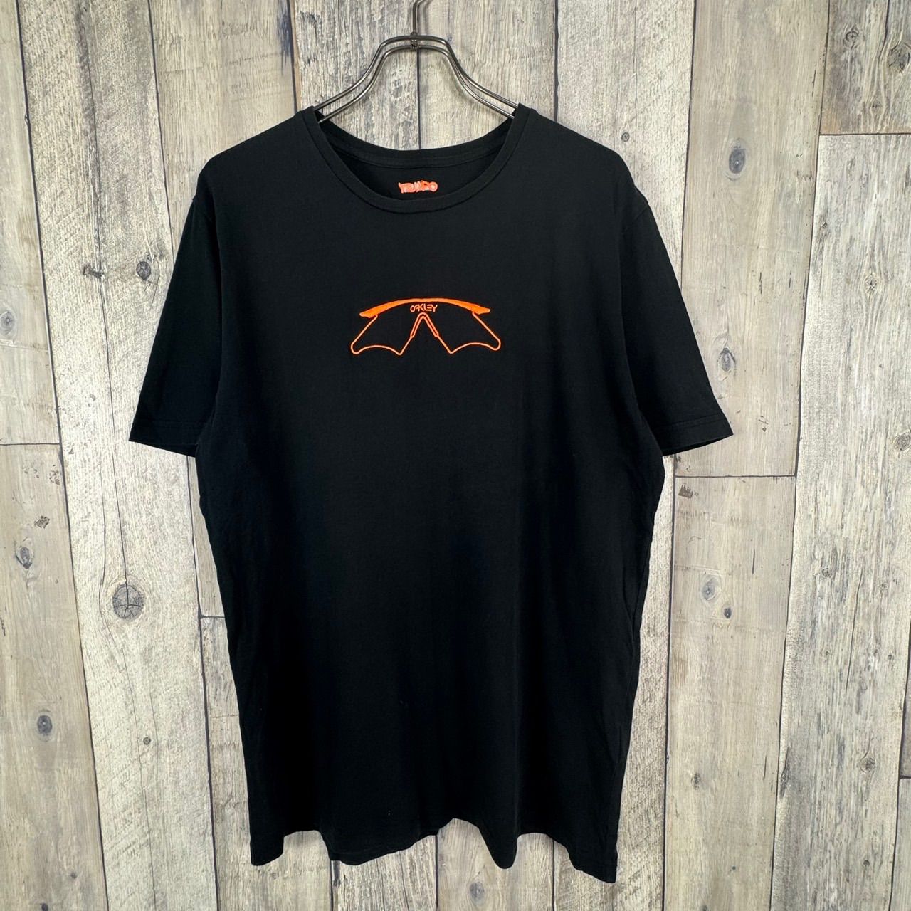 OAKLEY オークリー ブラック サングラス 両面 刺繍 半袖 Tシャツ TEE 