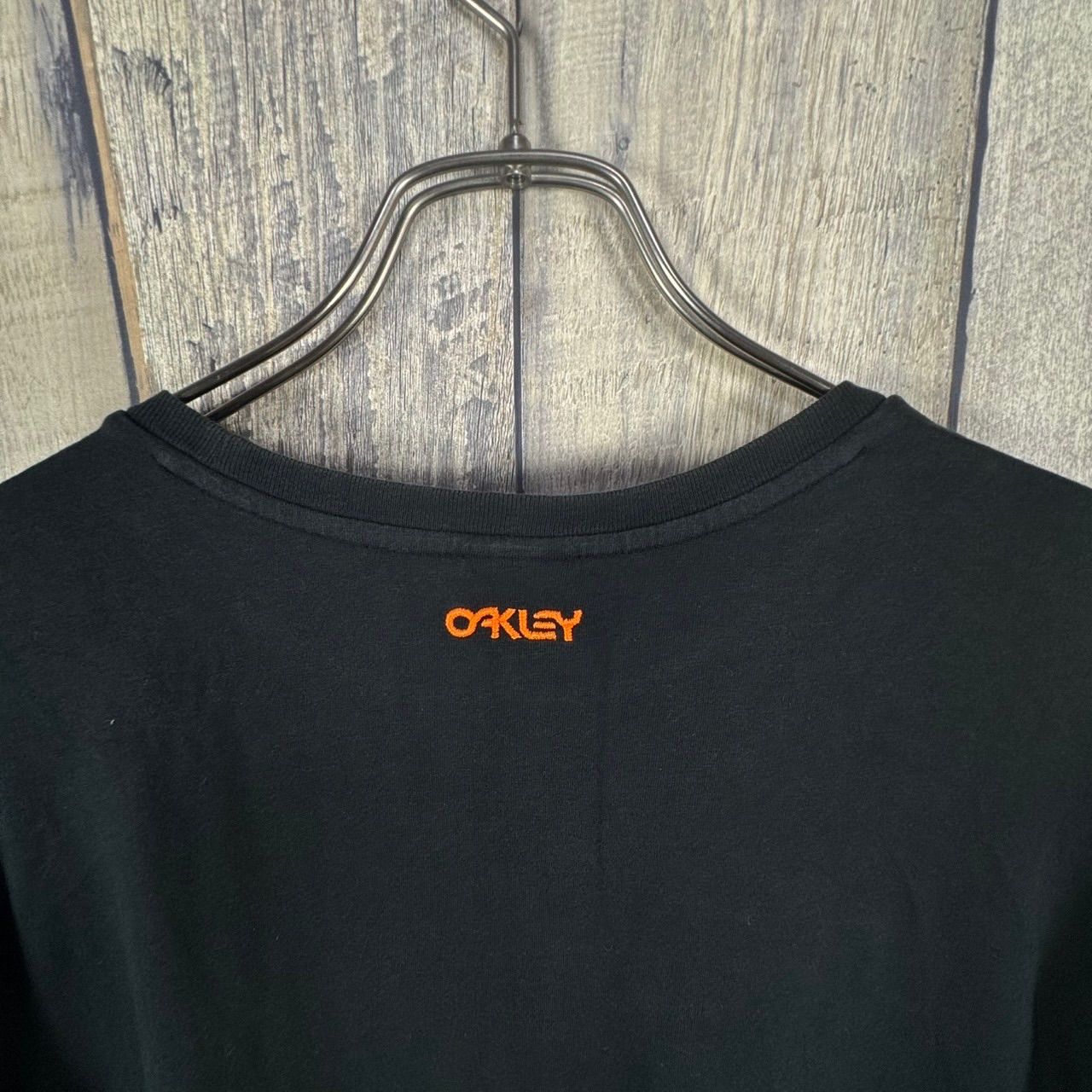 OAKLEY オークリー ブラック サングラス 両面 刺繍 半袖 Tシャツ TEE 