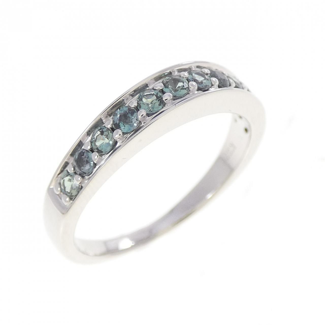 K18WG アレキサンドライト リング 0.43CT