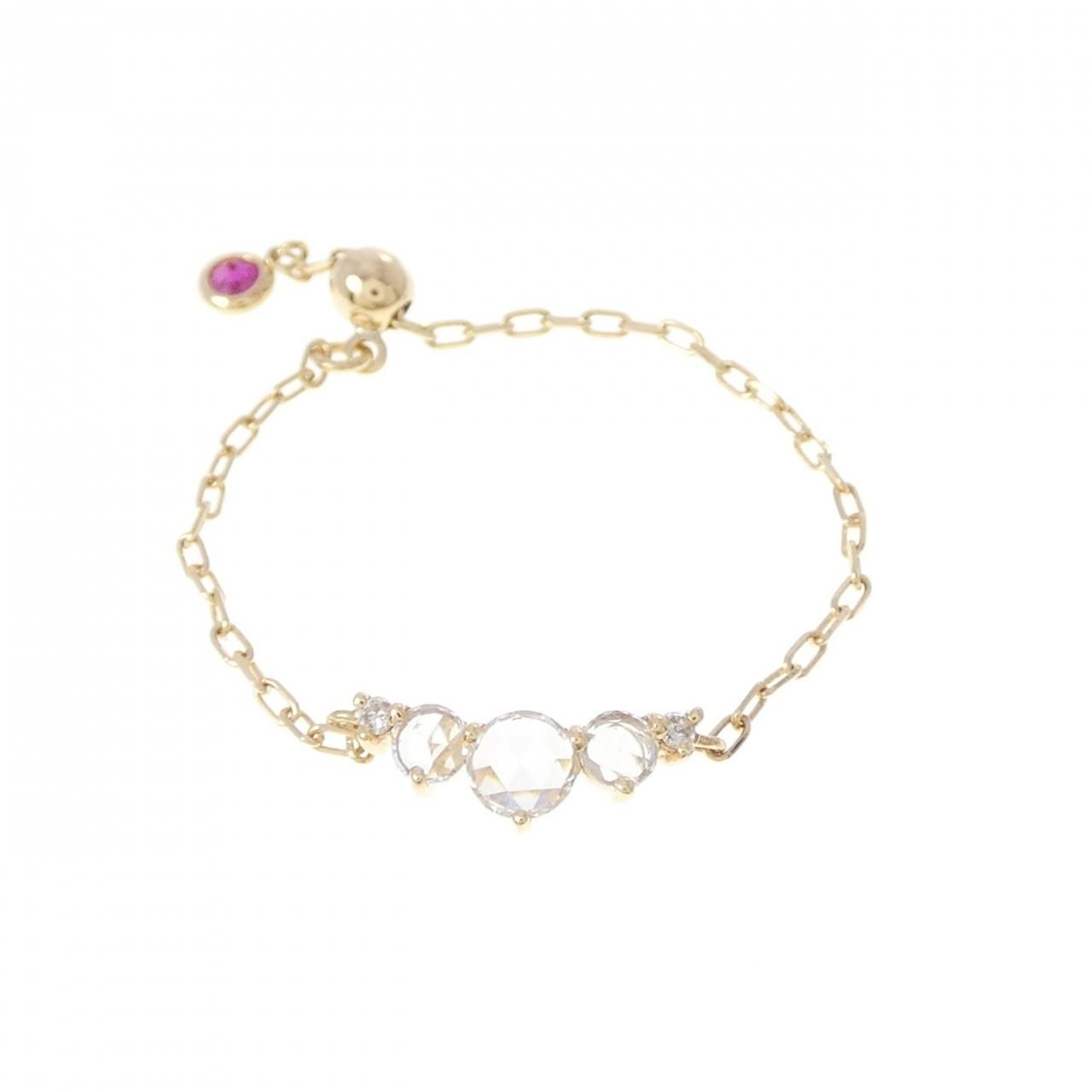 K18YG ダイヤモンド リング 0.12CT