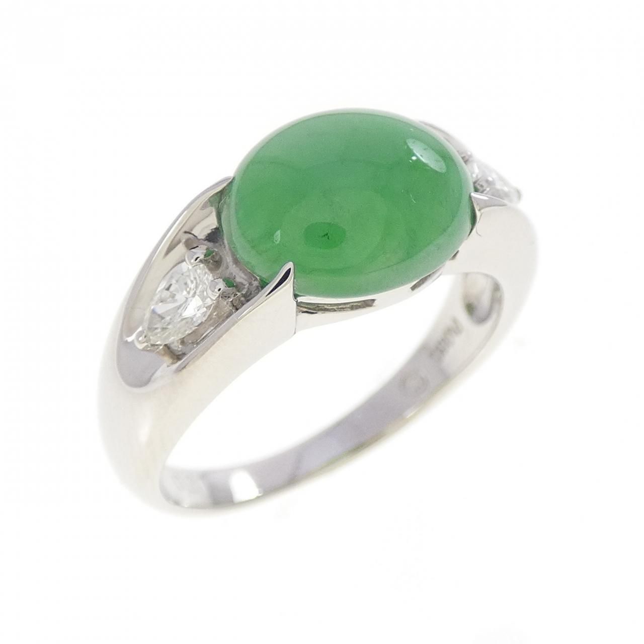PT900 ヒスイ リング 3.23CT