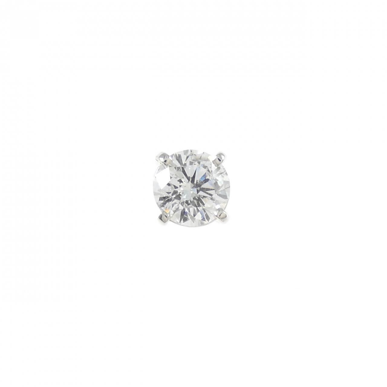 PT900 ダイヤモンド ピアス 0.568CT E SI2 VG 片耳