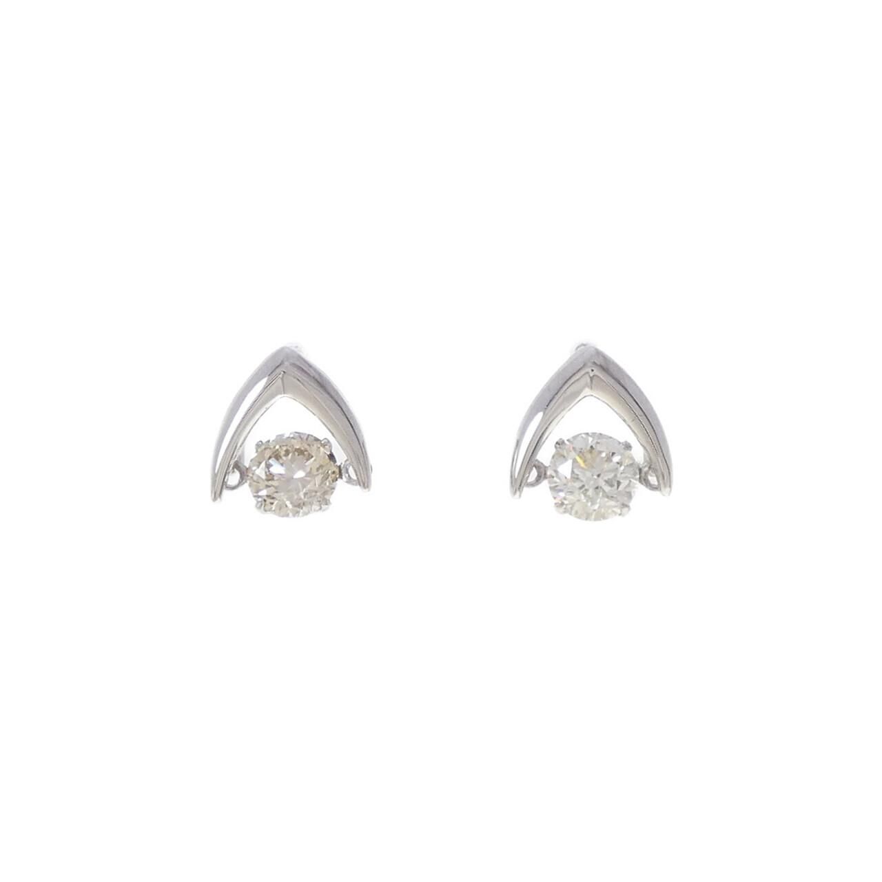 PT900 ダイヤモンド ピアス 0.918CT