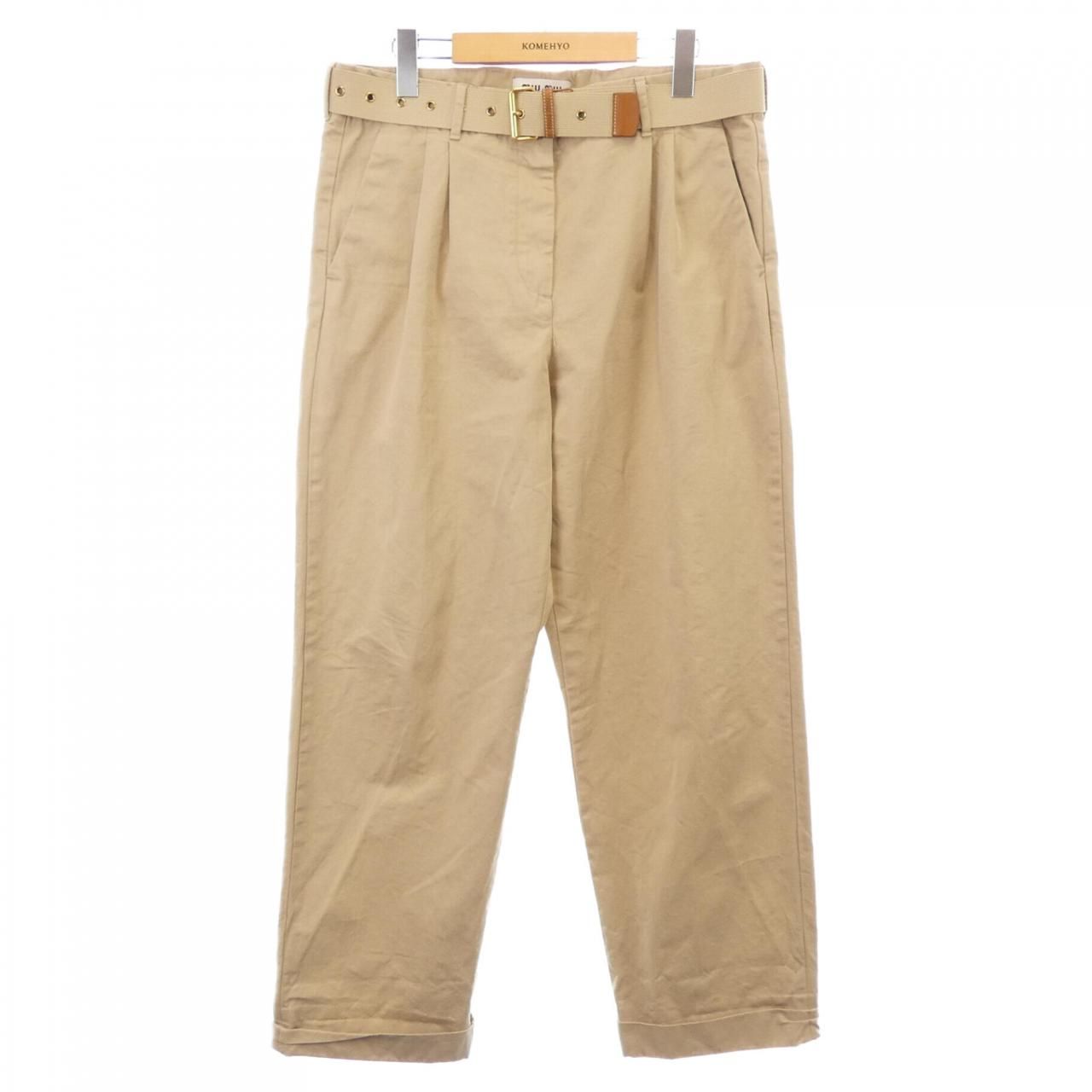 ミュウミュウ MIU MIU OLD GABARDINE MP1956 SOOO 19EK パンツ