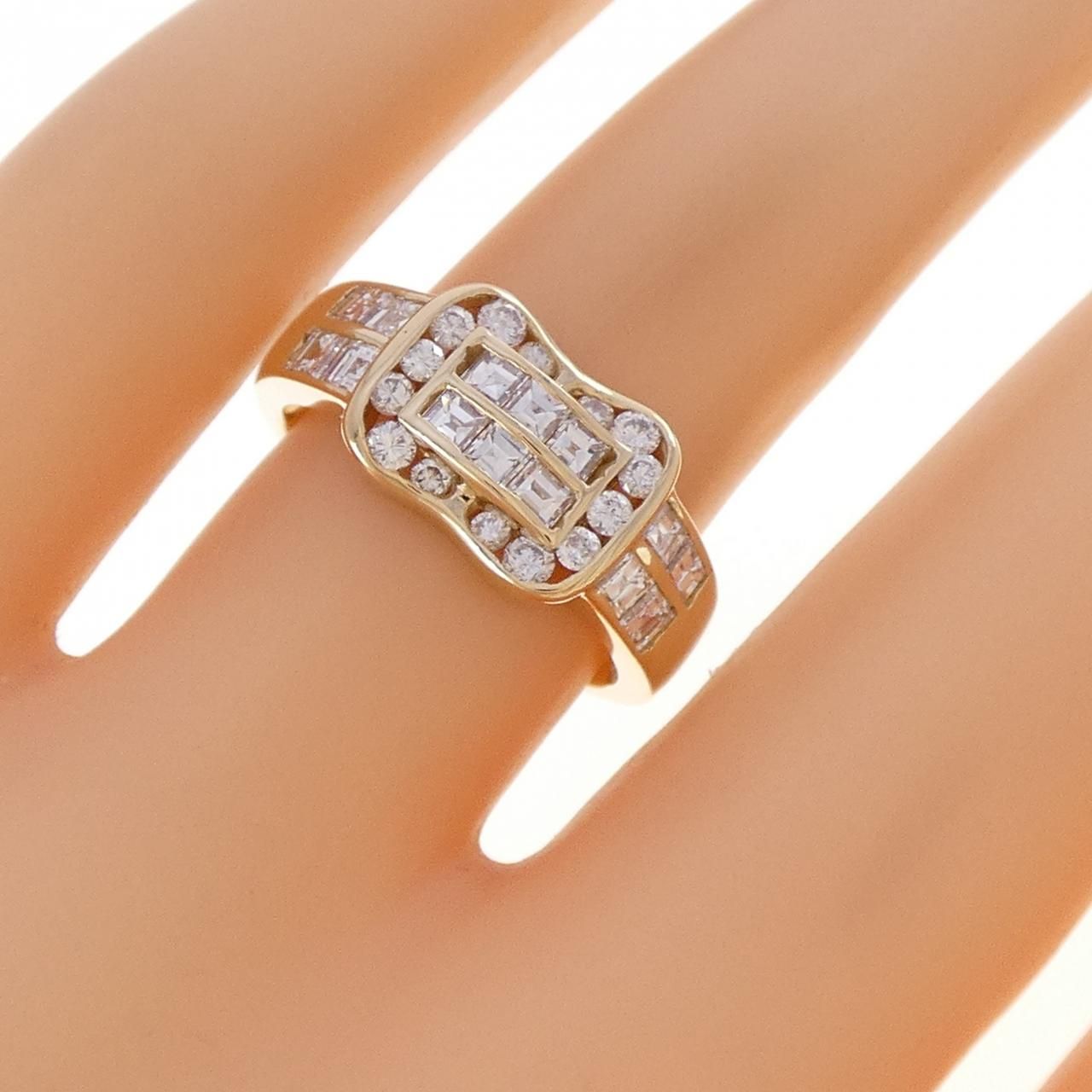 K18YG ダイヤモンド リング 1.03CT - メルカリ