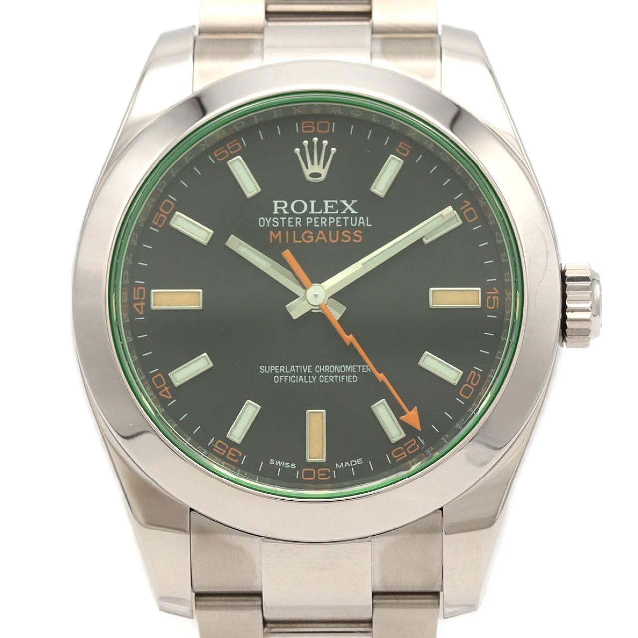 ロレックス ミルガウス 116400GV SS 自動巻 ランダム番