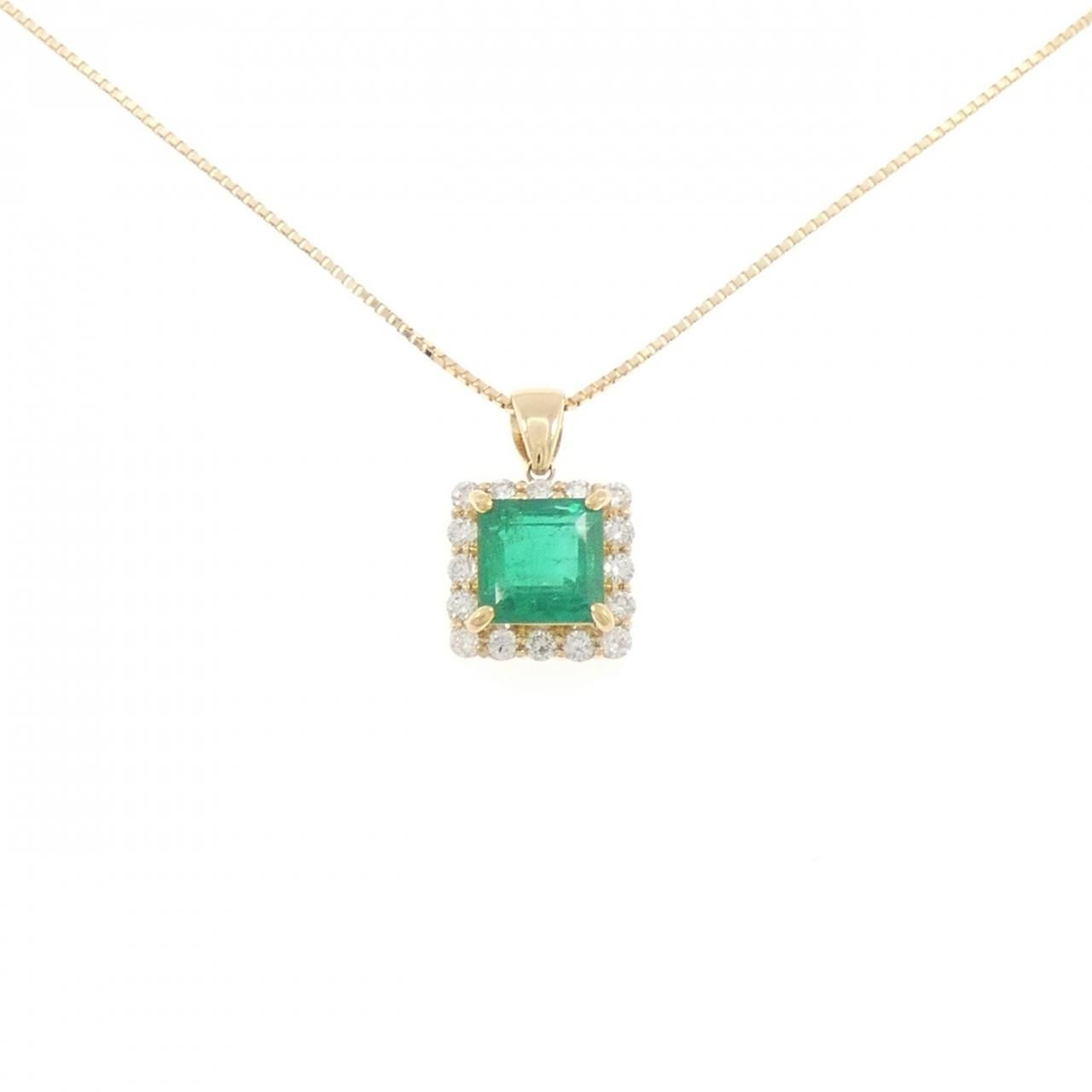 【リメイク】K18YG エメラルド ネックレス 1.947CT コロンビア産