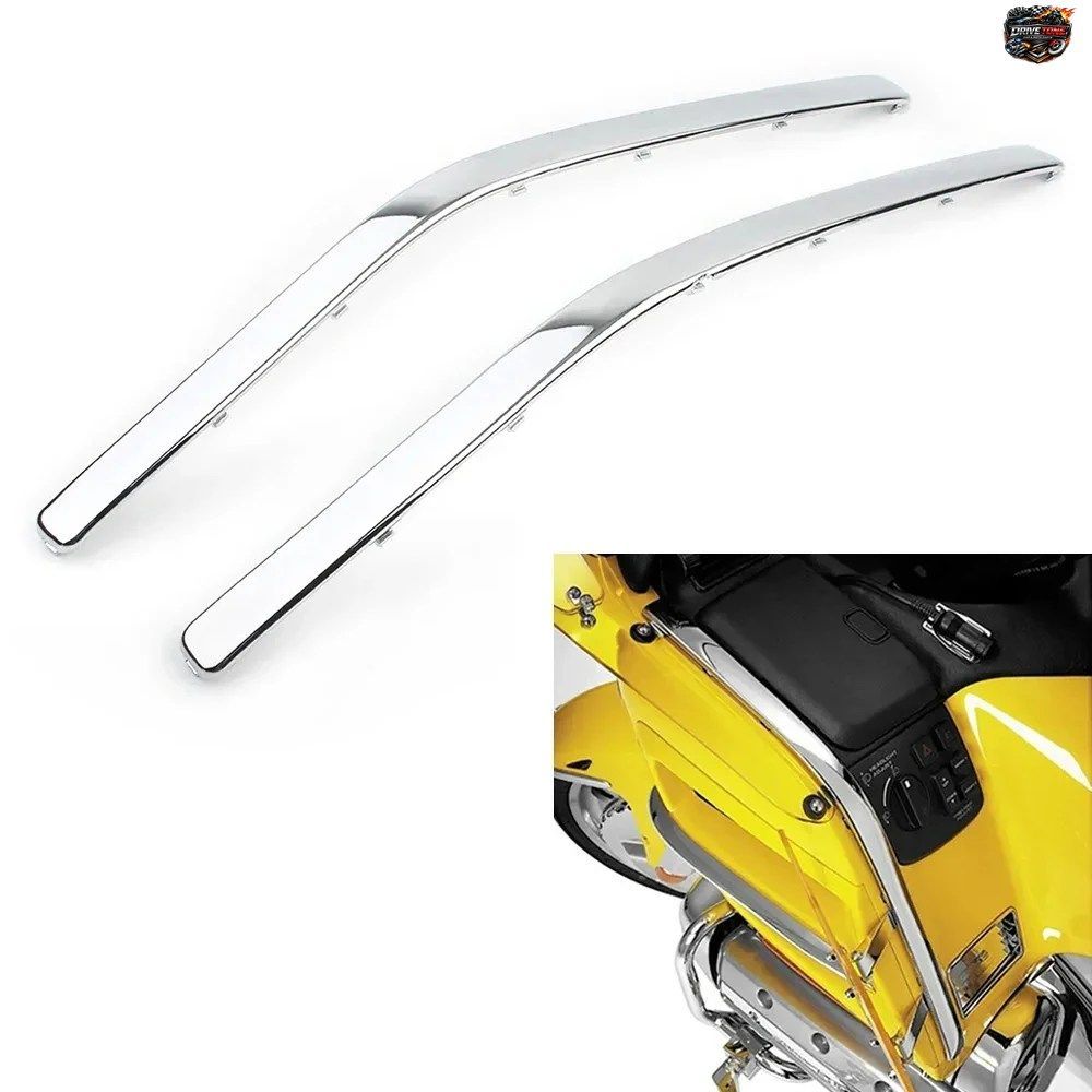 ホンダ ゴールドウイング GL1800用モーターサイクルアクセサリー 2001-2011 クロームサイドボックス装飾トリム フェアリング 5,979円