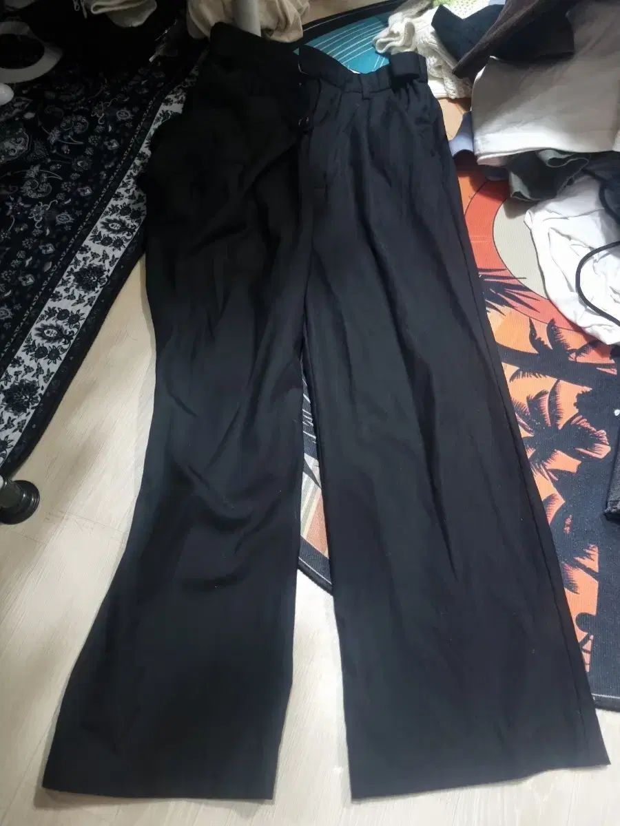 rbu レイヤード パンツ ブラック 1
