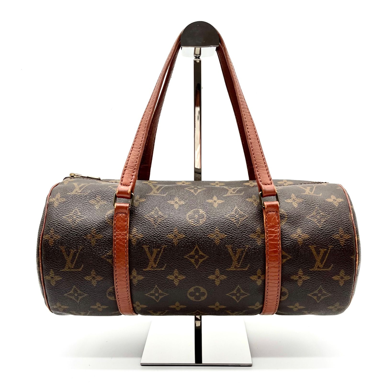 LOUIS VUITTON ルイヴィトン パピヨン26 モノグラム ハンドバッグ 筒型 ミニボストンバッグ M51366