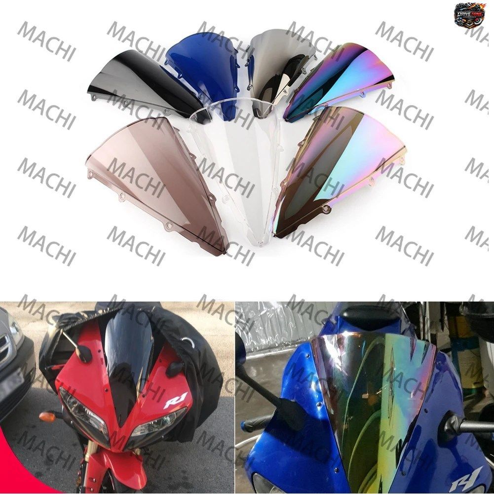 ヤマハ YZF 1000 R1 YZF-R1 2002 2003 用 オートバイ用スクリーン ダブルバブル ウインドシールド デフレクター プロテクター ウインドスク
