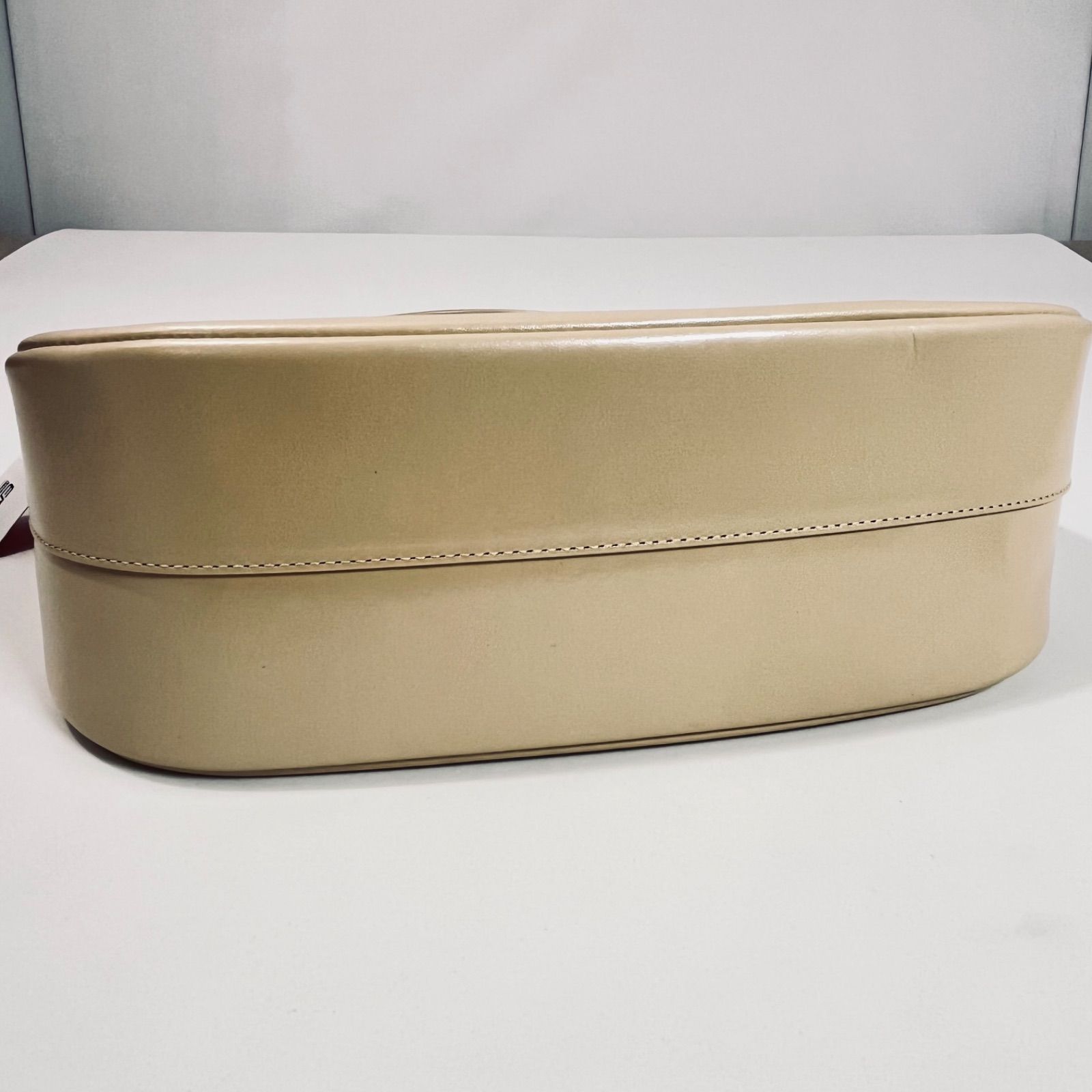 シャルルジョルダン レザーショルダーバッグ ベージュ 未使用品 