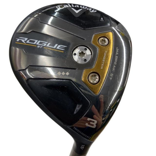 【中古】 キャロウェイ ROGUE ST ◆◆◆ 3W フェアウェイウッド FW リシャフト (フレックスその他) メンズ 男性用 右利き 右用 Bランク ゴルフクラブ