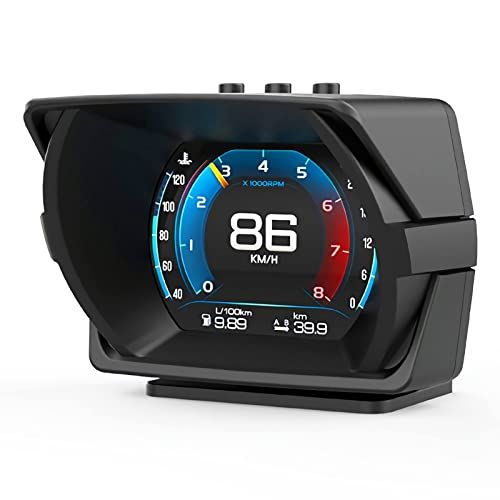 OBD2 メーター、タコメーター、車 ヘッドアップディスプレイ、マルチメーター、故障警報機能付き、多機能デジタルHUD（日本語版）(沖縄・離島の方不可) 42d90d44