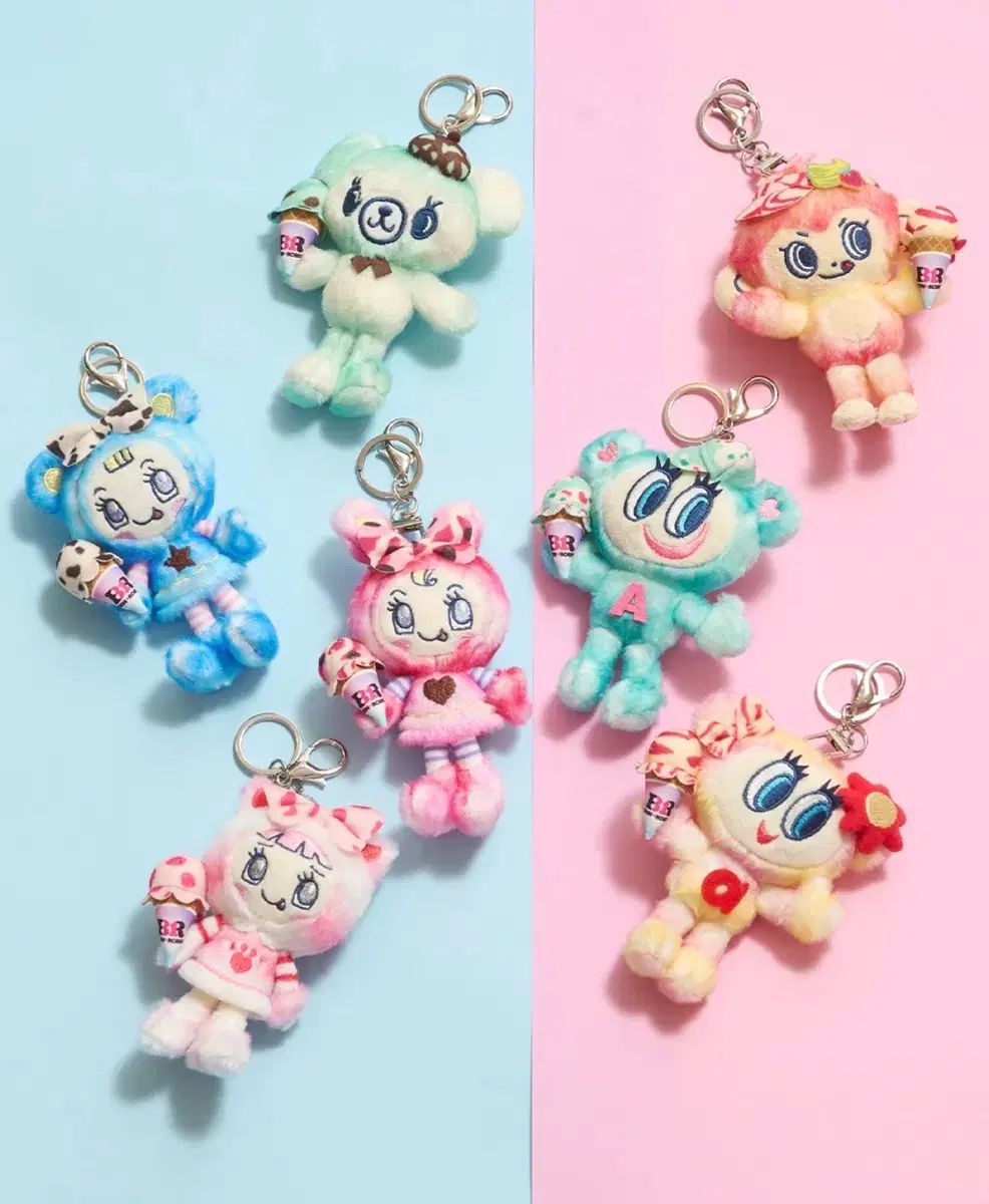 (予約) 鳴宮キャラクターズ メゾピアノ BASKIN ROBBINS BR マスコット ぬいぐるみ キーホルダー