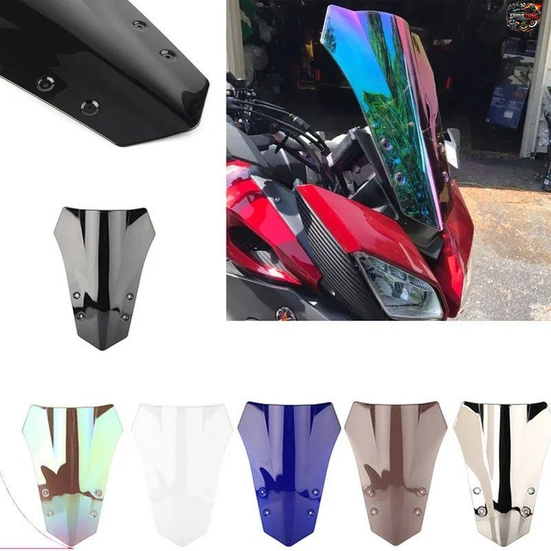 ヤマハ FJ09 MT09 TRACER 900 2015 - 2017 用モーターサイクルウィンドディフレクター ダブルバブルウィンドシールドディフレクタープロテ