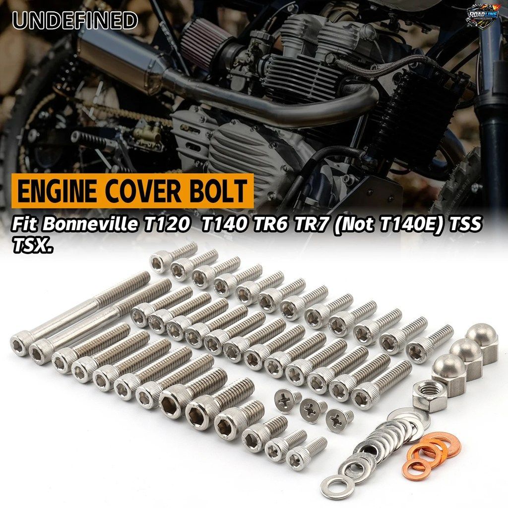 トライアンフ ボンネビル T120 TR6 T140V T140VJ T140D T140AV T140LE TSS TSX 用オートバイエンジン UNC 六角穴付きカバーボルトキット