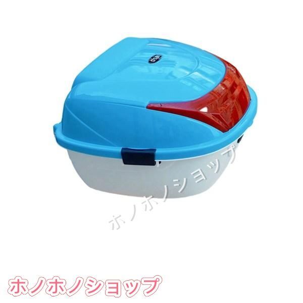 美品未使用リアボックス バイク用リアボックス 原付 耐衝撃 頑丈 防水防塵 簡単脱着 取り付け部品付き キーロック可能 フルフェイス対応 防犯対策