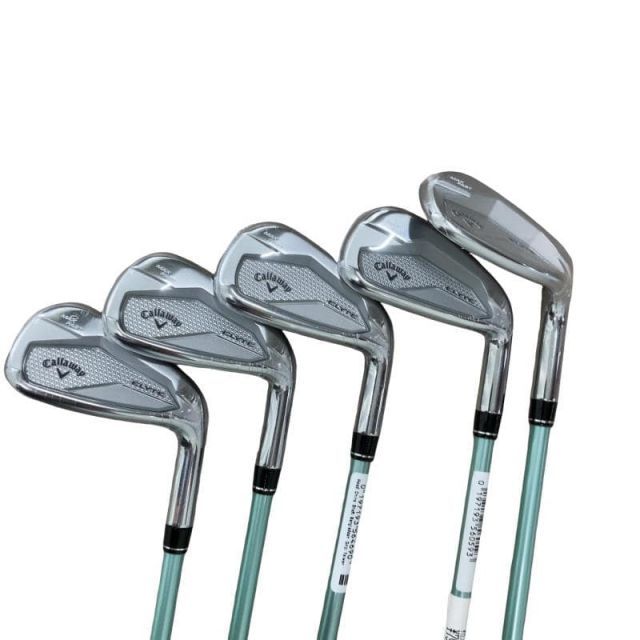 【中古】 キャロウェイ ELYTE MAX FAST 5S レディース アイアンセット IR LIN-Q GREEN 40 for CW(ELYTE IR) (フレックスL) レディース 女性用 右利き 右用 Nランク ゴルフクラブ