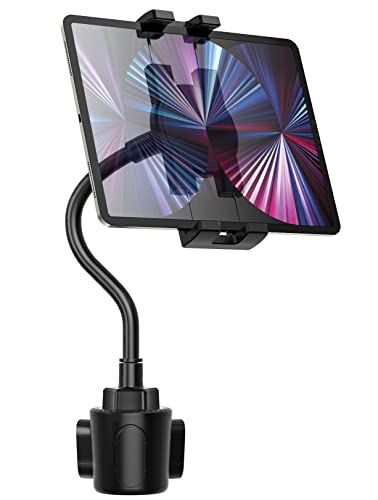 Charchendo 車載ホルダー タブレット カップホルダー グースネック iPadスタンド ドリンクホルダー タブレットスタンド 携帯マウント 取り付け簡単 360度回転 自由調節 日本語説明書付き タブレットとスマートフォン4?13イン 01d3d33e