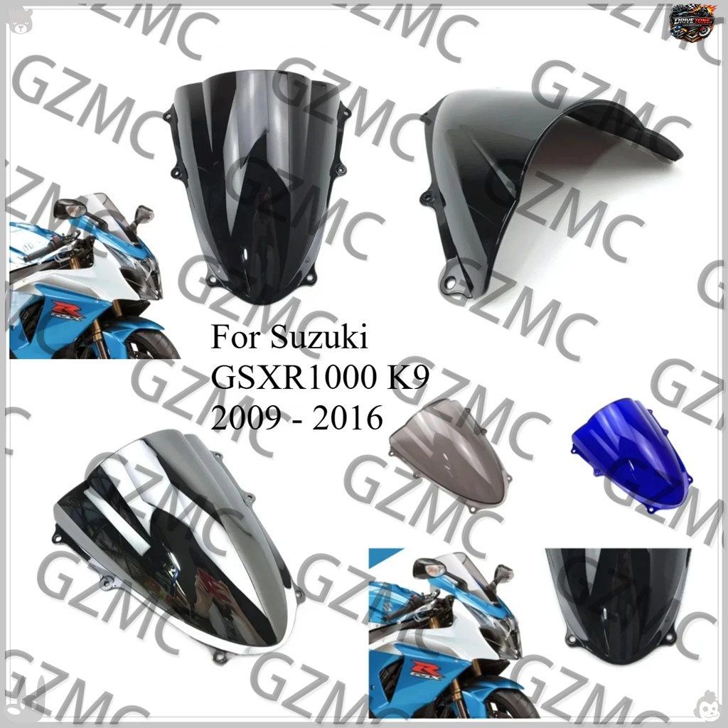 スズキ GSXR1000 K9 2009 - 2016 用ウインドシールド ウインドスクリーン ダブルバブル GSXR 1000 R 2010 - 15 用ウインドディフレクター 4,797円
