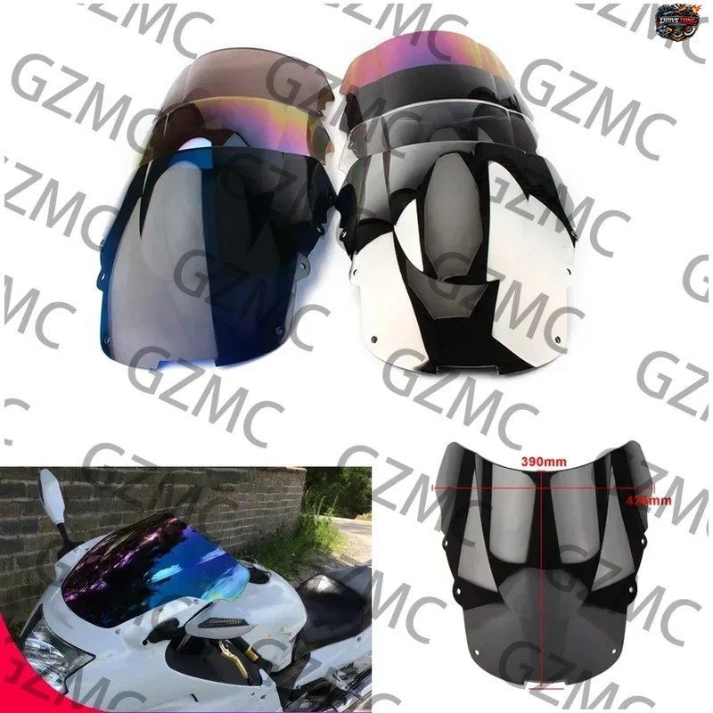 ホンダ CBR1100XX 1996 - 2007 用ディフレクタープロテクターウインドスクリーン オートバイ用ウインドディフレクタースクリーン ダブルバ