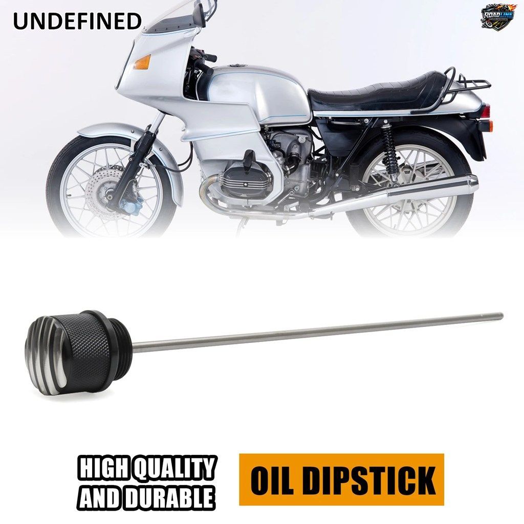BMW R65 80 100 R65 650 R80 800 R100 1000 (1978-1996) 用オイルレベルゲージ アルミニウム合金 + スチール ブラッククロームシルバー