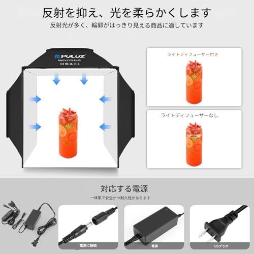 PULUZ ライトボックス【 40cm】 撮影ボックス 折りたたみ式 商品撮影