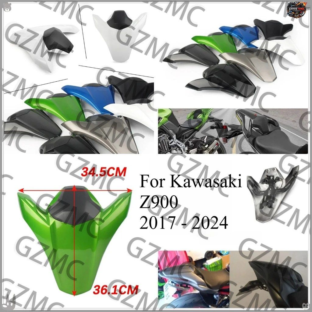 リアシートカバー オートバイ リアパッセンジャー カウル シートバックカバー フェアリングパーツ 2018 2019 2022 カワサキ Z900 2017 - 20