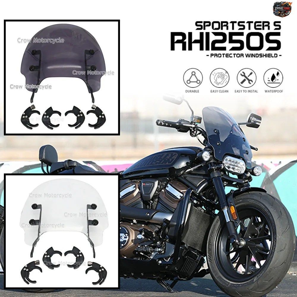 SPORTSTER S 1250 RH1250 2021 2022用モーターサイクルアクセサリー ウインドシールド ディフレクター フェアリング クイックリリース コン