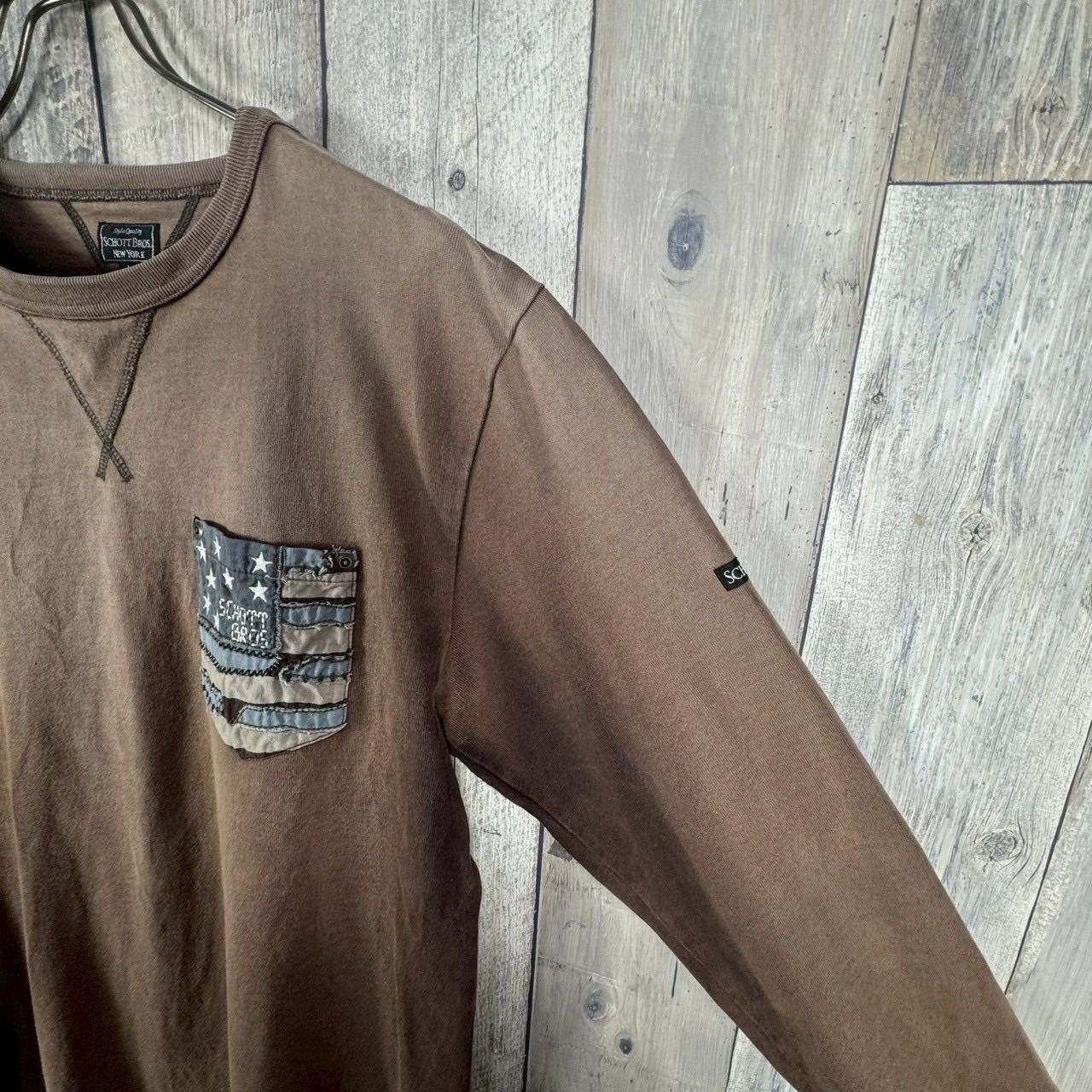 SCHOTT BROS. NEW YORK ショット フェード ブラウン 両V Vガゼット 肉 