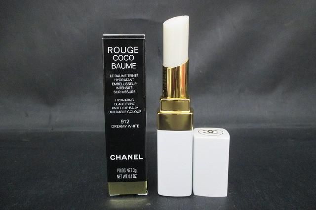 未使用 シャネル CHANEL ルージュ ココ ボーム 912 ドリーミー ホワイト リップクリーム