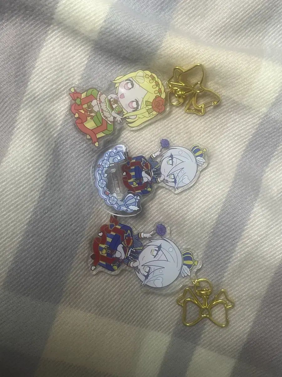 まとめ売り アイドルタイムプリパラ 紫京院 ひびき フワリ キャラピン アクリル キーリング