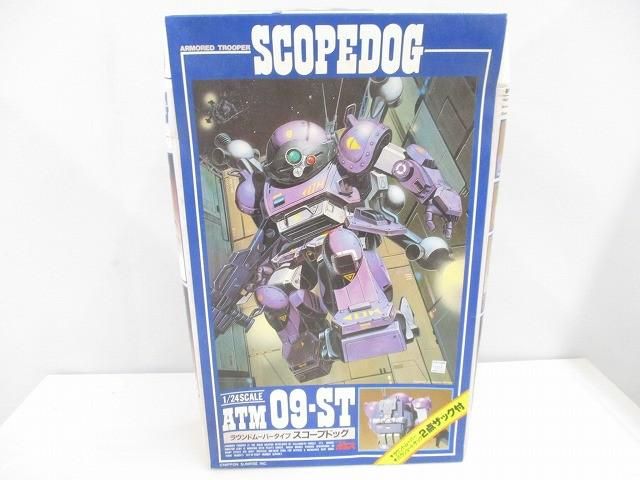 未組立 プラモデル タカラ 1/24 装甲騎兵ボトムズ ラウンドムーバータイプ スコープドッグ 2バージョンザックセット