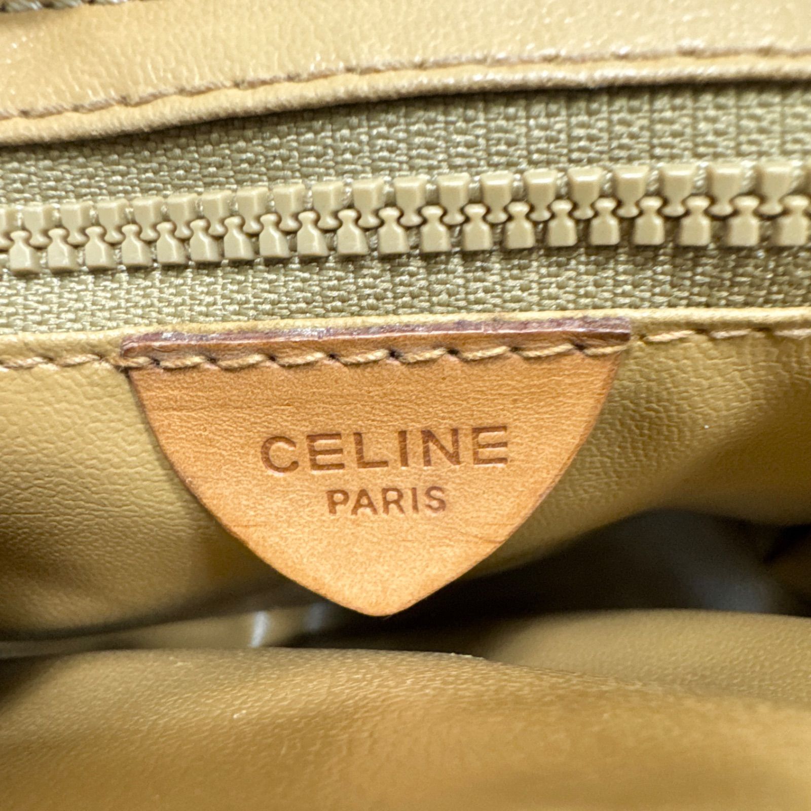CELINE セリーヌ マカダム ミニショルダーバッグ PVC レザー 襷掛け